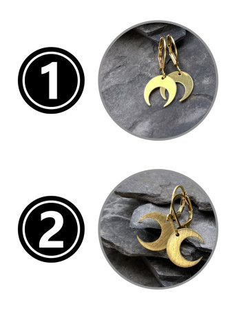 Kolczyki w kształcie księżyca - Lunuli