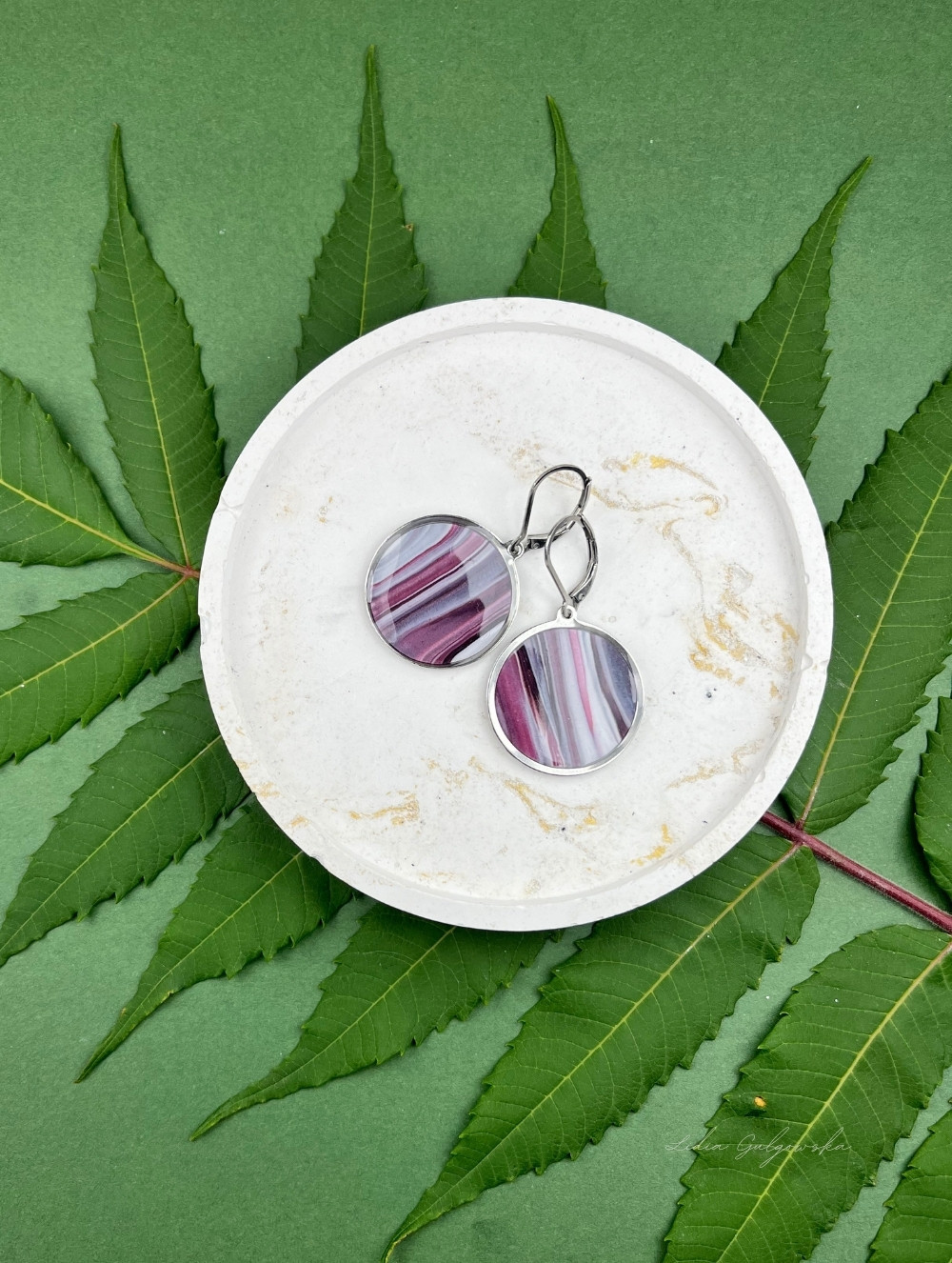 Unikalne Kolczyki Ręcznie Wykonane z Polymer Clay