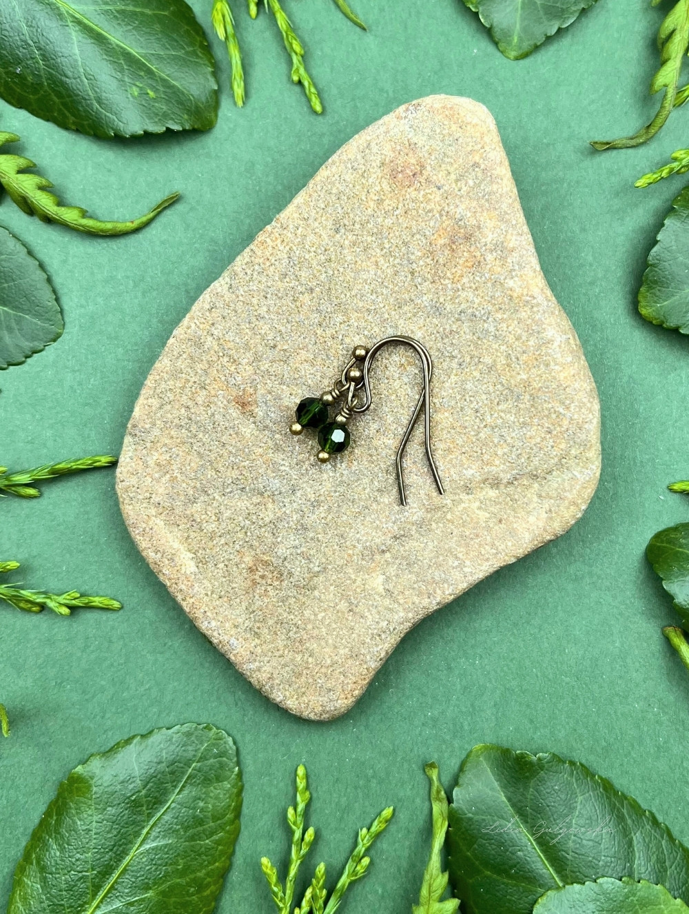 Kolczyki z fasetowanych koralików w stylu vintage